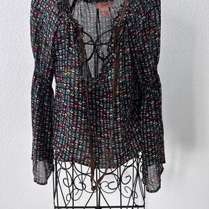 Colorful Sheer Blouse by Cachet